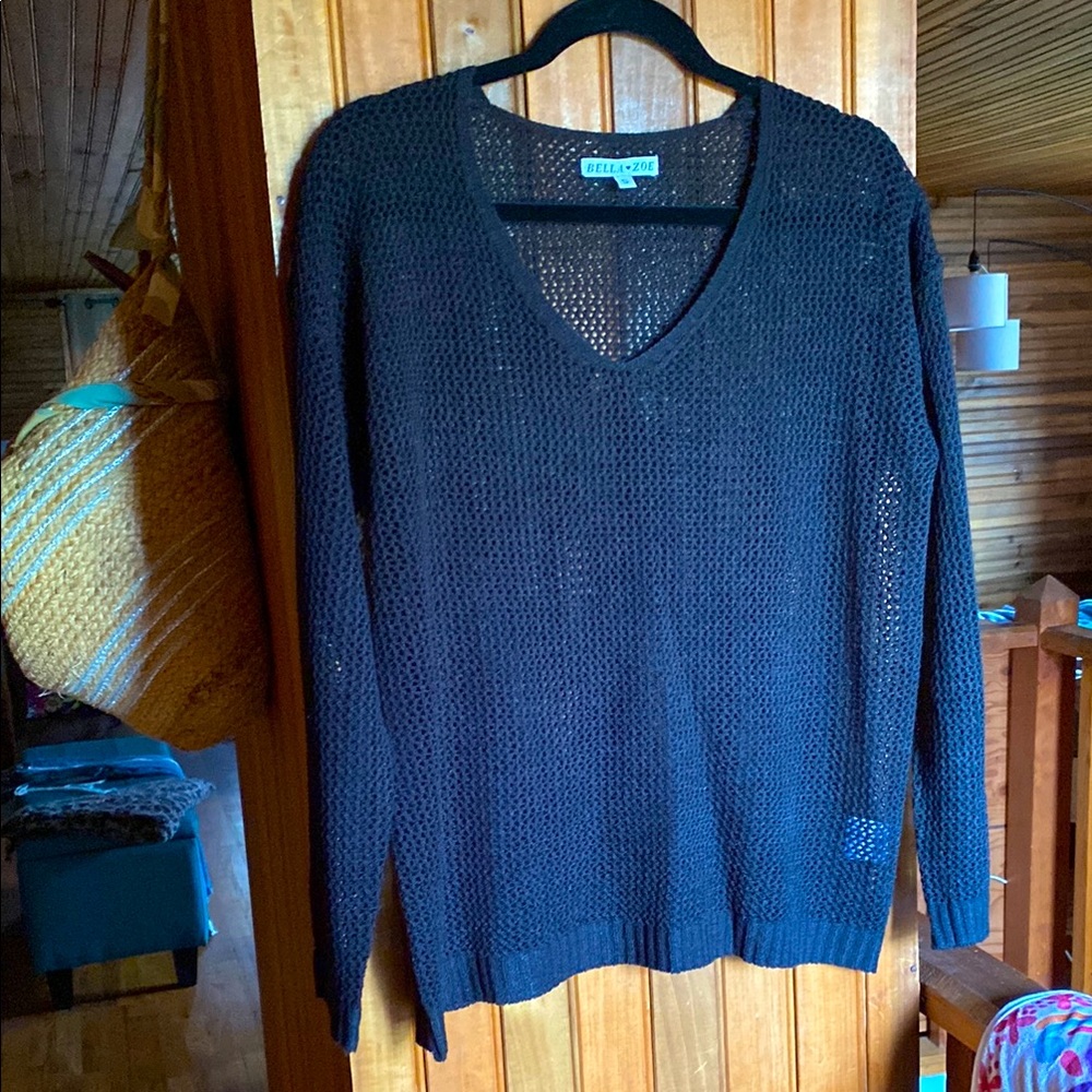 Bella & Zoe Back Mesh/Crochet Cover-up or Top